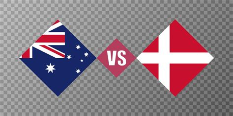 Australia vs Denmark flag concept. Vector illustration. 11826524 Vector ...