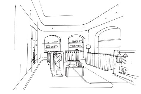 sketch drawing fashion clothing store,Modern design,vector,2d illustration 8452632 Vector Art at ...