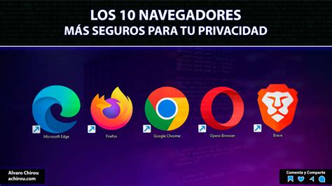 Los 10 navegadores más seguros para tu privacidad - Álvaro Chirou