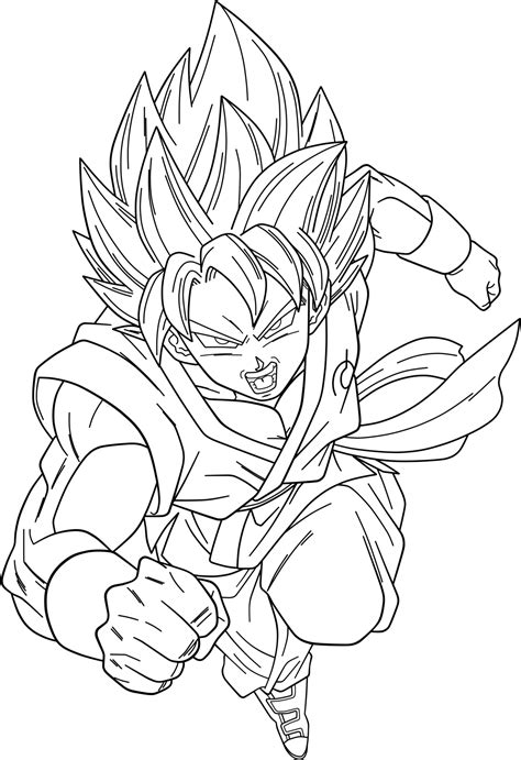 Goku Coloring Pages Printable - Printable Word Searches