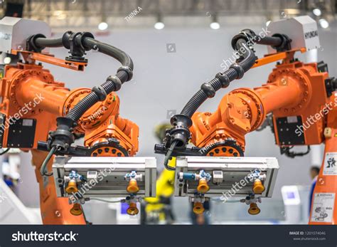 Robotic Arm Industrial Manufacture Factory Stock Photo 1201074046 | Shutterstock