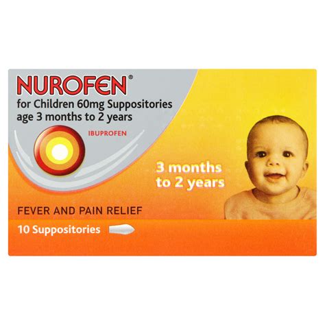 Nurofen Children 60mg Suppositories - Phelan's Pharmacy