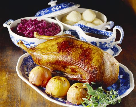 Brined Roast Goose With Orange Glaze Recipe