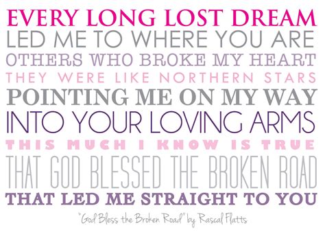 PDF print of God Bless the Broken Road by by mediabugunlimited