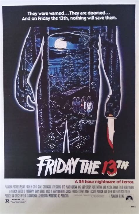 FRIDAY the 13th Movie Poster Laminated Print - Etsy