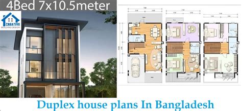 Duplex house plans In Bangladesh - Creative Building Design