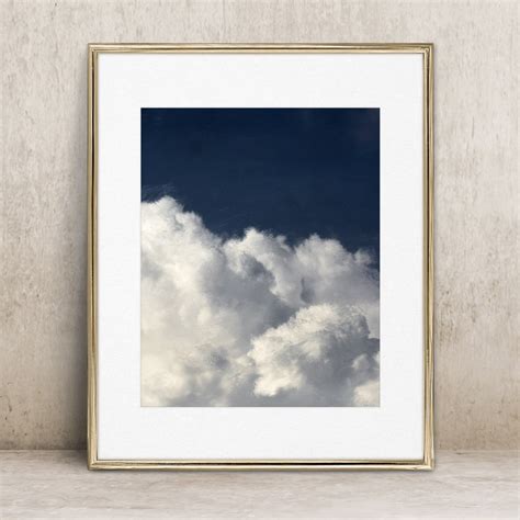 Fluffy Clouds 2 Printable Wall Art Digital Download Art - Etsy