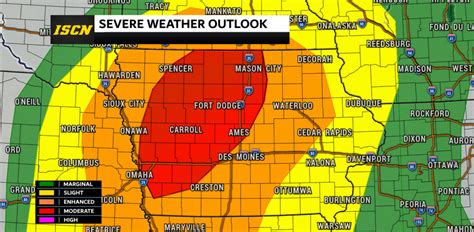 Moderate Risk Issued for Iowa: Tornadoes, Large Hail, and Damaging ...