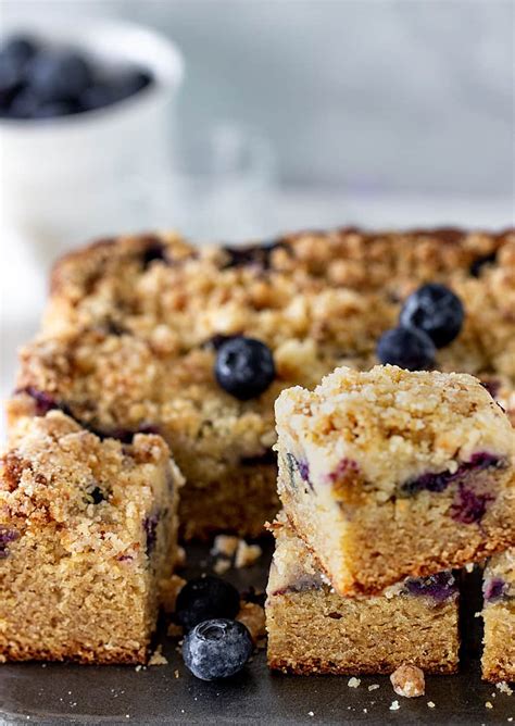 Lemon Blueberry Crumb Cake (no butter!) | Vintage Kitchen