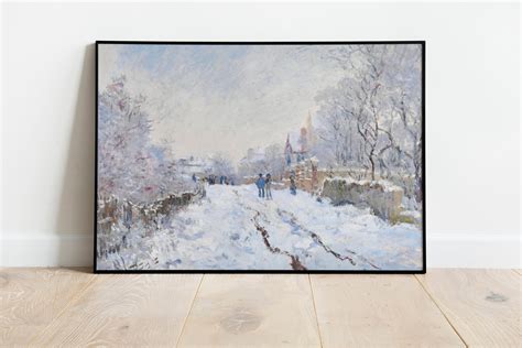 Claude Monet Winter Landscape Digital Download Snow at - Etsy