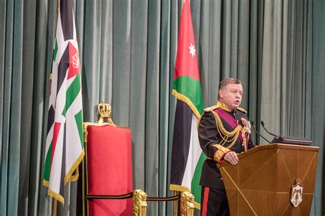 His Majesty King Abdullah II delivers the Speech from the Throne at the ...