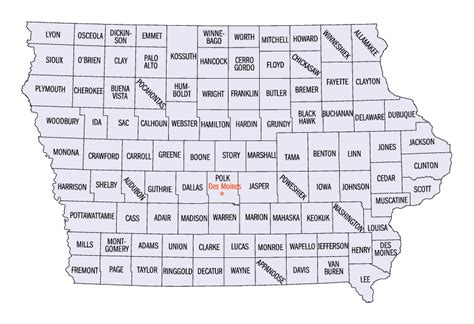 Iowa Counties: History and Information | Iowa county map, Iowa, Okoboji ...