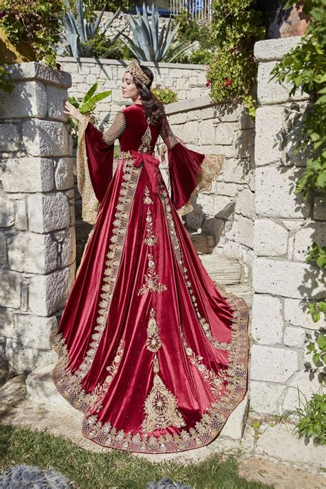 Ottoman Red Kaftan Set - Turkish Traditional Clothes - Kaftan Online ...