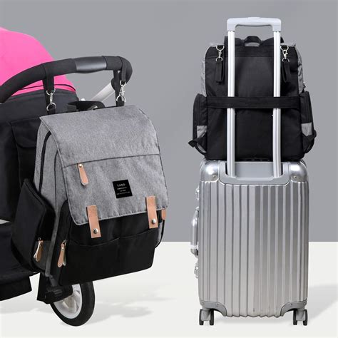 Large Capacity Diaper Bag Backpack with Stroller Straps - Orbisify.com