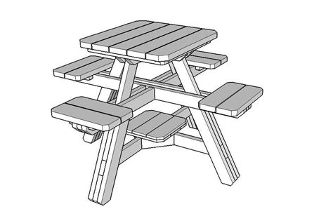 Tall Pub Style Picnic Table DIY Plan - Etsy Canada in 2024 | Diy picnic table, Picnic table, Diy ...