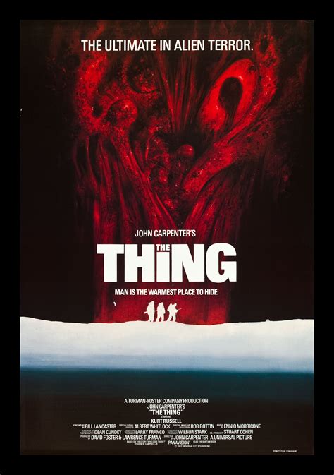 THE THING * CineMasterpieces UK BRITISH 1SH ORIGINAL MOVIE POSTER HORROR 1982 | eBay