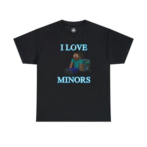 I Love Minors T-shirt - Etsy