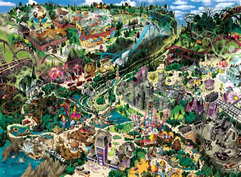 Visual Maps . - Alton Towers park map