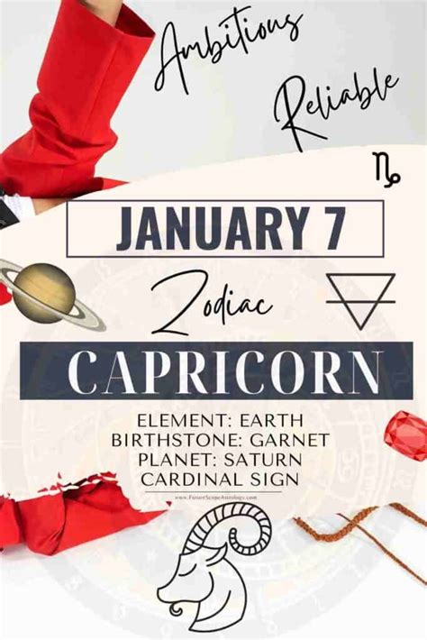 January 7 Zodiac Sign (Capricorn) Birthday: Personality, Birthstone, Compatibility, Ruling ...