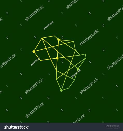 Africa Geometric Connection Tech Logo Vector Stock Vector (Royalty Free ...