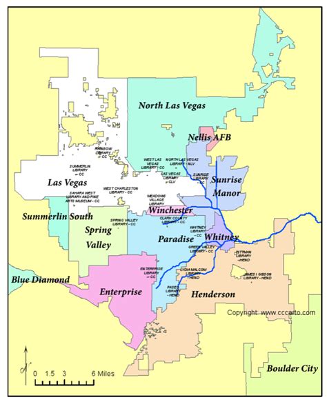 Las Vegas Libraries Location Map