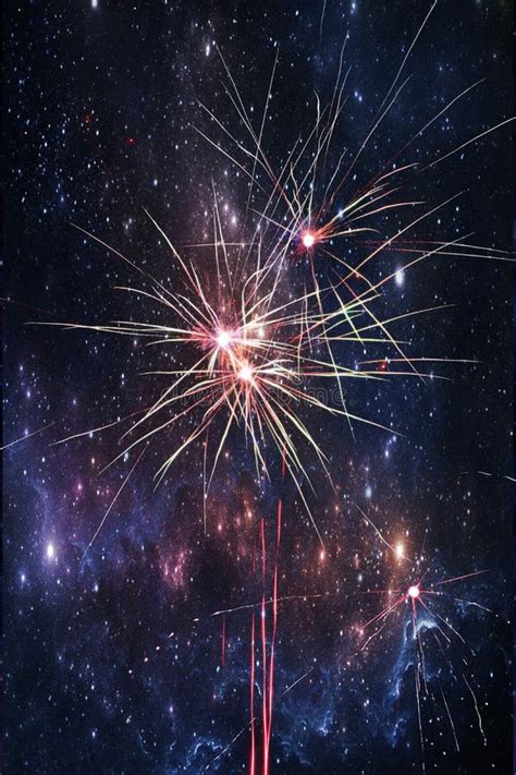 Fireworks in a galaxy stock image. Image of amazing - 103485179