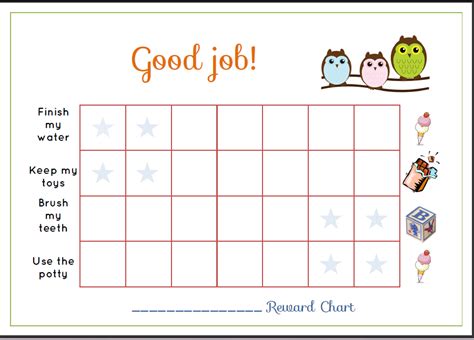 Free Printable Toddler Reward Chart for you!