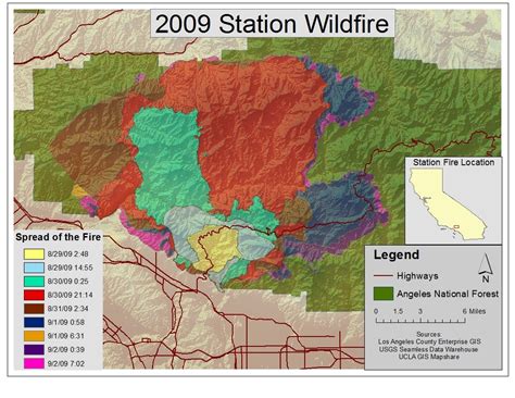 Alex Makes Maps: 2009 Station Fire