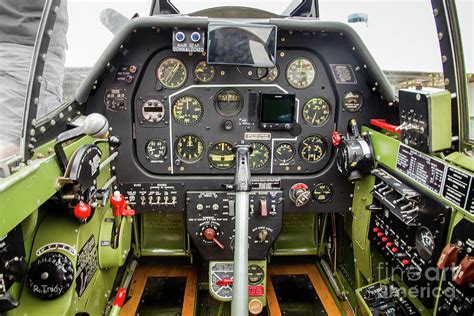 P-51 Mustang Cockpit WW II Warbird Photograph by Rene Triay FineArt ...