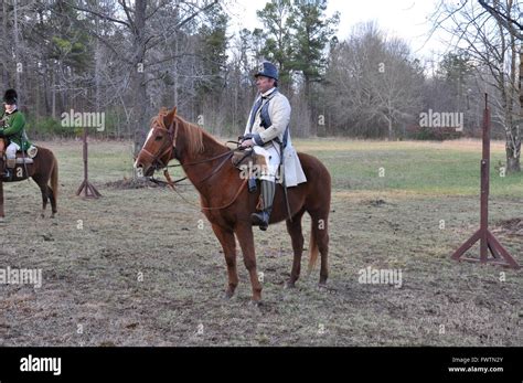 A Cavalry demonstration at the Battle of Cowpens reenactment Stock ...