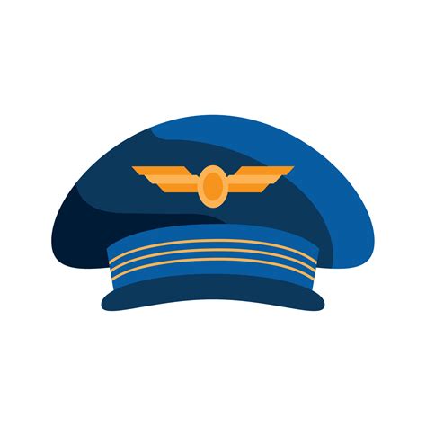 captain airplane pilot hat 16927996 Vector Art at Vecteezy