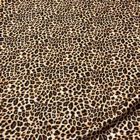 Leopard print fabric silk satin with floral pattern fabric | Etsy