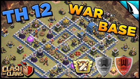 *TH 12 War Base* - Be Prepared For CWL | Clash of Clans - YouTube