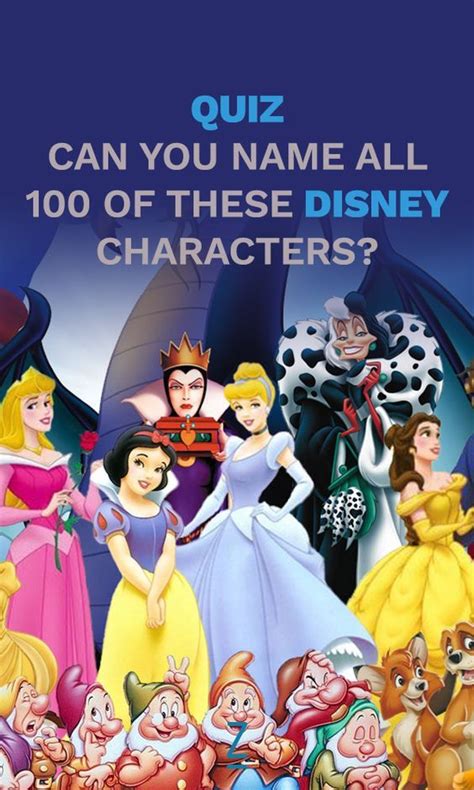 The Ultimate Disney Character Quiz | Disney character quiz, Disney quiz ...