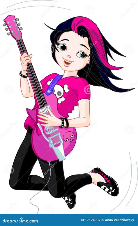 Girl Rock Star Clip Art