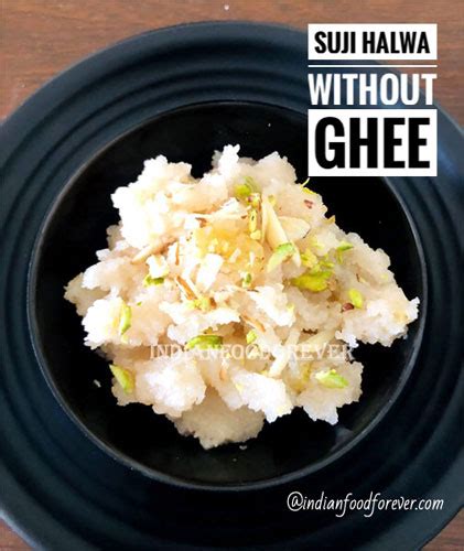 Suji Halwa Without Ghee | No Ghee Sooji Halwa | Low Cal Suji Halwa