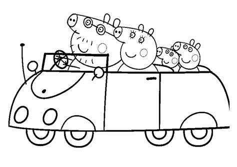 Oh Peppa Pig and her family ! How to colour this picture? | Coloriage peppa pig, Coloriage ...