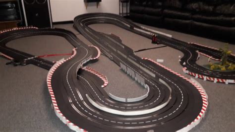 Building 95 feet Carrera Digital Slot Car Track - Time Lapse - YouTube