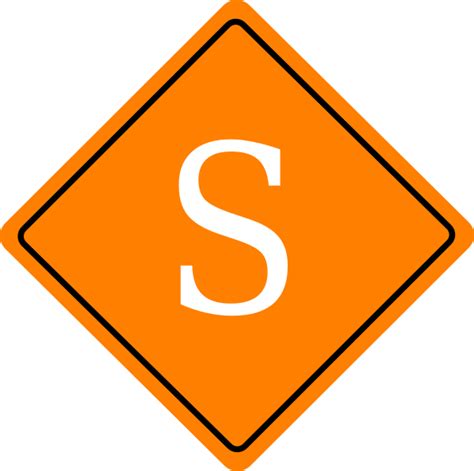 Orange Construction Sign Clip Art at Clker.com - vector clip art online ...