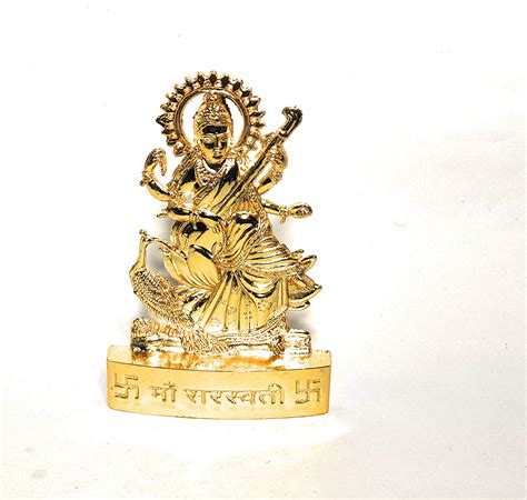 Buy Amishi Blissful Decors Handicraft Small maa Saraswati Vidya Devi ...