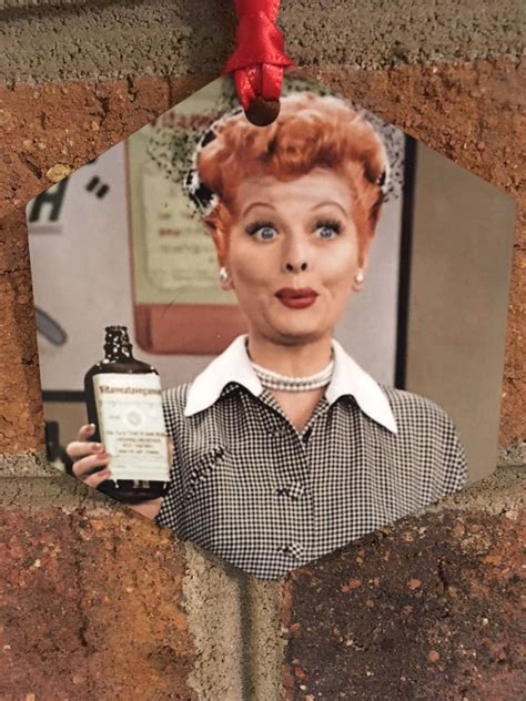 I Love Lucy Lucille Ball Vitameatavegamin Christmas Ornament | Etsy