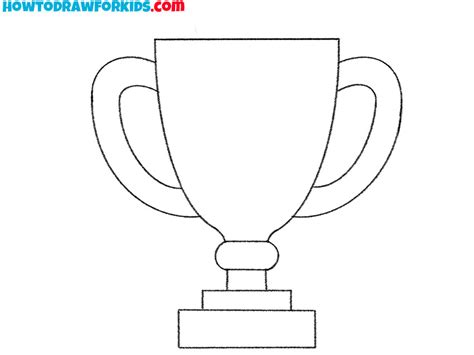 How to Draw a Trophy - Easy Drawing Tutorial For Kids