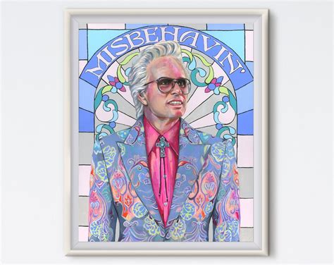 Uncle Baby Billy Misbehavin Walton Goggins Art Print the Righteous Gemstones Funny Art Acrylic ...