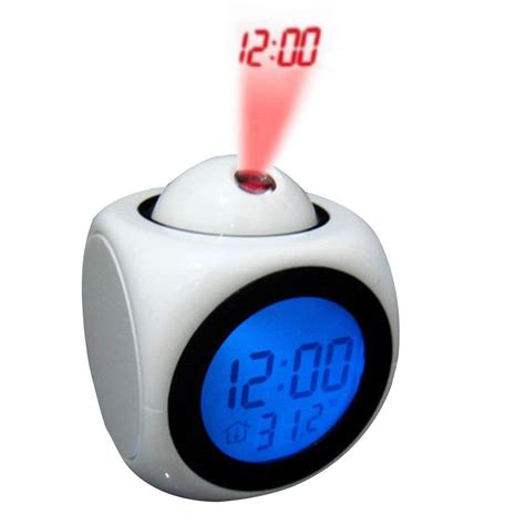 White Digital LCD Projector Alarm Clock with Talking Feature, Rs 350 /piece | ID: 21026686373