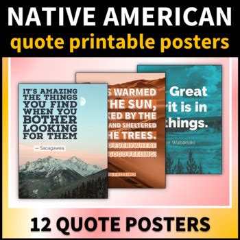 Native American Quotes Poster Set Native American Heritage Month ...