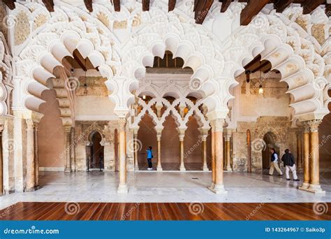 The Aljaferia Palace in Zaragoza Editorial Photography - Image of ...