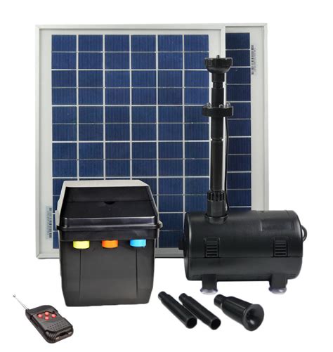 16 Watts Solar Water Pump Kit with Premium Battery Timer Control Box ...