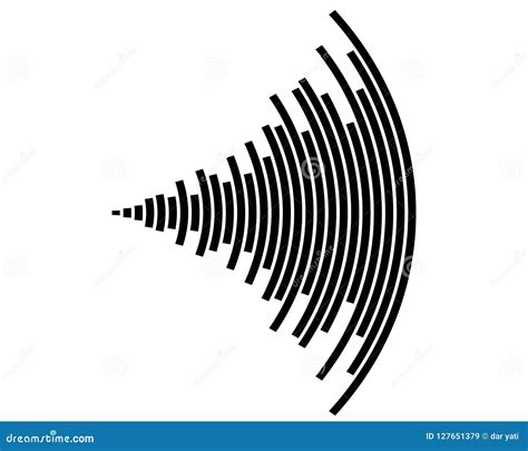 Sound wave icon stock illustration. Illustration of signal - 127651379