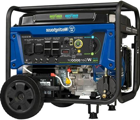 Westinghouse 12,500-W Portable Dual Fuel Gas Powered Generator