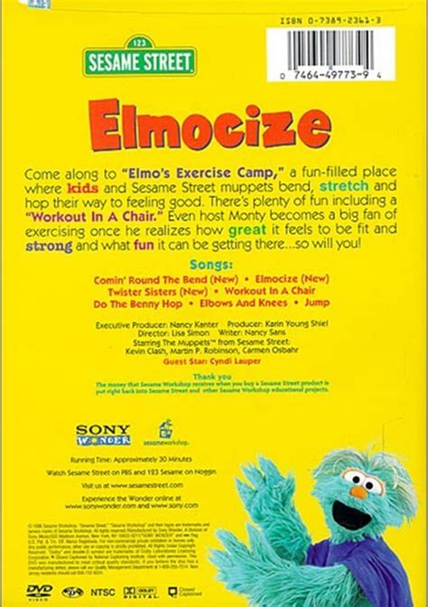 Sesame Street: Elmocize (DVD 1996) | DVD Empire